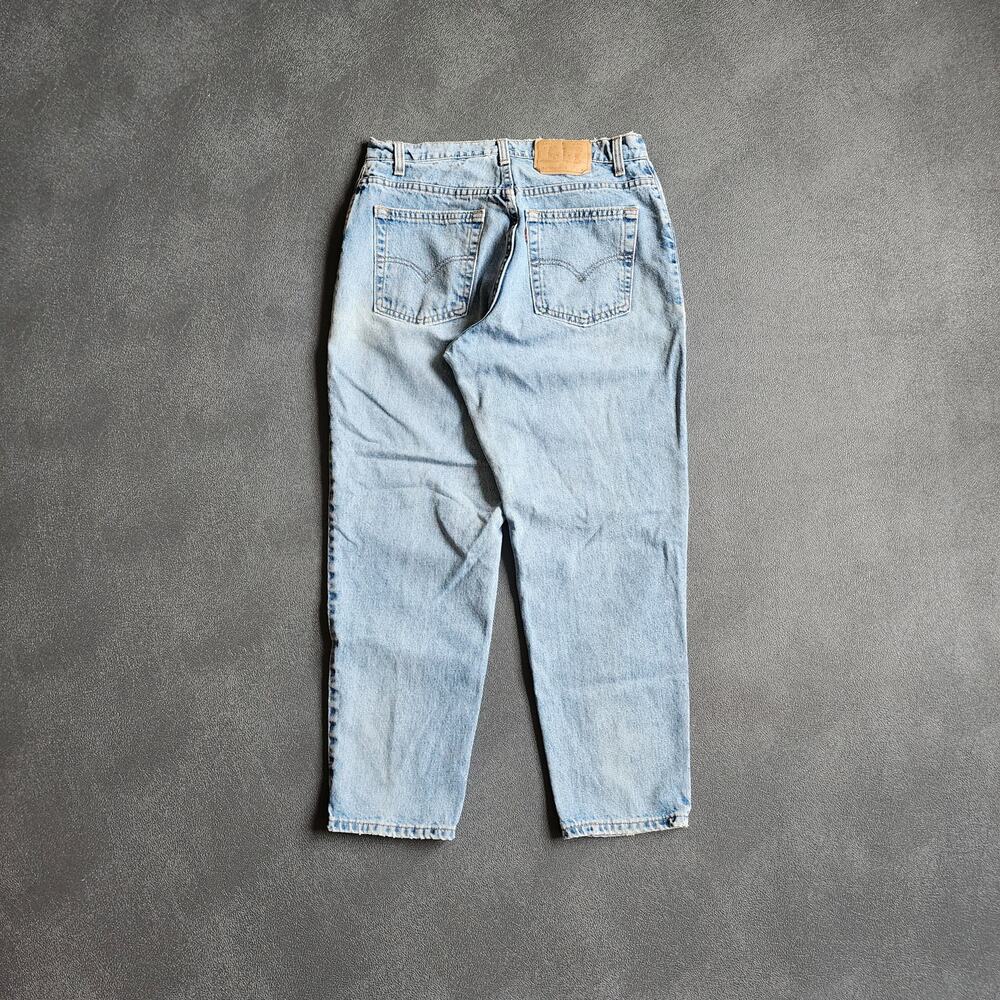 Vintage 90's Levi's 551 Relaxed Fit Blue Denim Jeans Petite 14